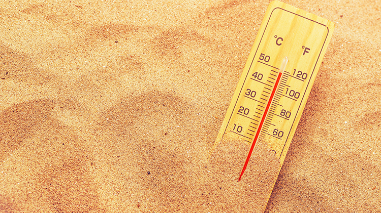 During the summer, temperatures can get to be above 100 degrees in many parts of the country.