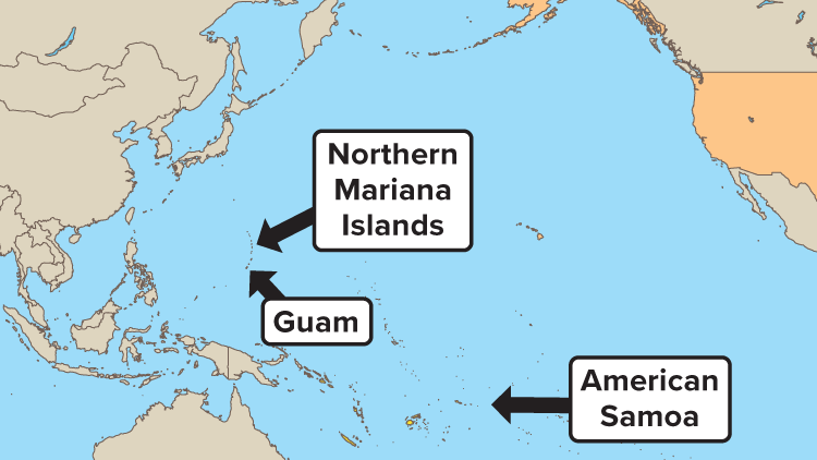 Map of U.S. Territories