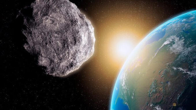 asteroid and Earth