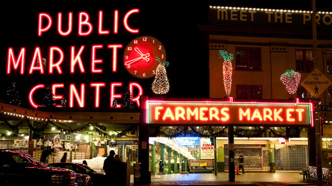 IS_K-1_NEWS_MAY_2025_001P Neon signs: Public Market Center and Farmer's Market