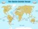 A map of Charles Darwin’s voyage on the HMS Beagle.