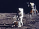 El astronauta Aldrin es fotografiado por el astronauta Armstrong en la Luna durante el Apolo 11.